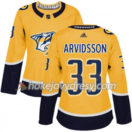 Dámské Hokejový Dres Nashville Predators Viktor Arvidsson 33 Adidas 2017-2018 Zlatá Authentic